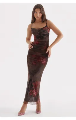 House of CB Nalini Midi Dress Floral & Leopard Print Size XL /Au 14 for rent on The Volte - image 1