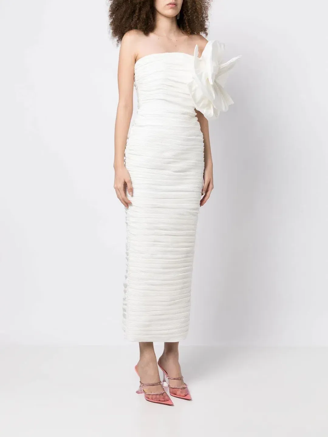 Rachel Gilbert Evana Midi Dress in Coconut Size 8 for rent on The Volte - main image