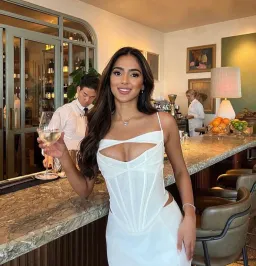 House of CB Paloma Corset Maxi Dress Ivory Size L / Au 12 for rent on The Volte - image 4