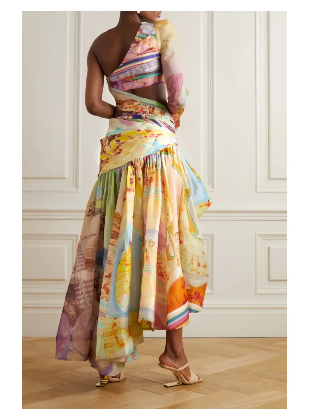 Zimmermann Tama Asymmetric Dress Multi Size 1 / AU 10 for rent on The Volte - main image