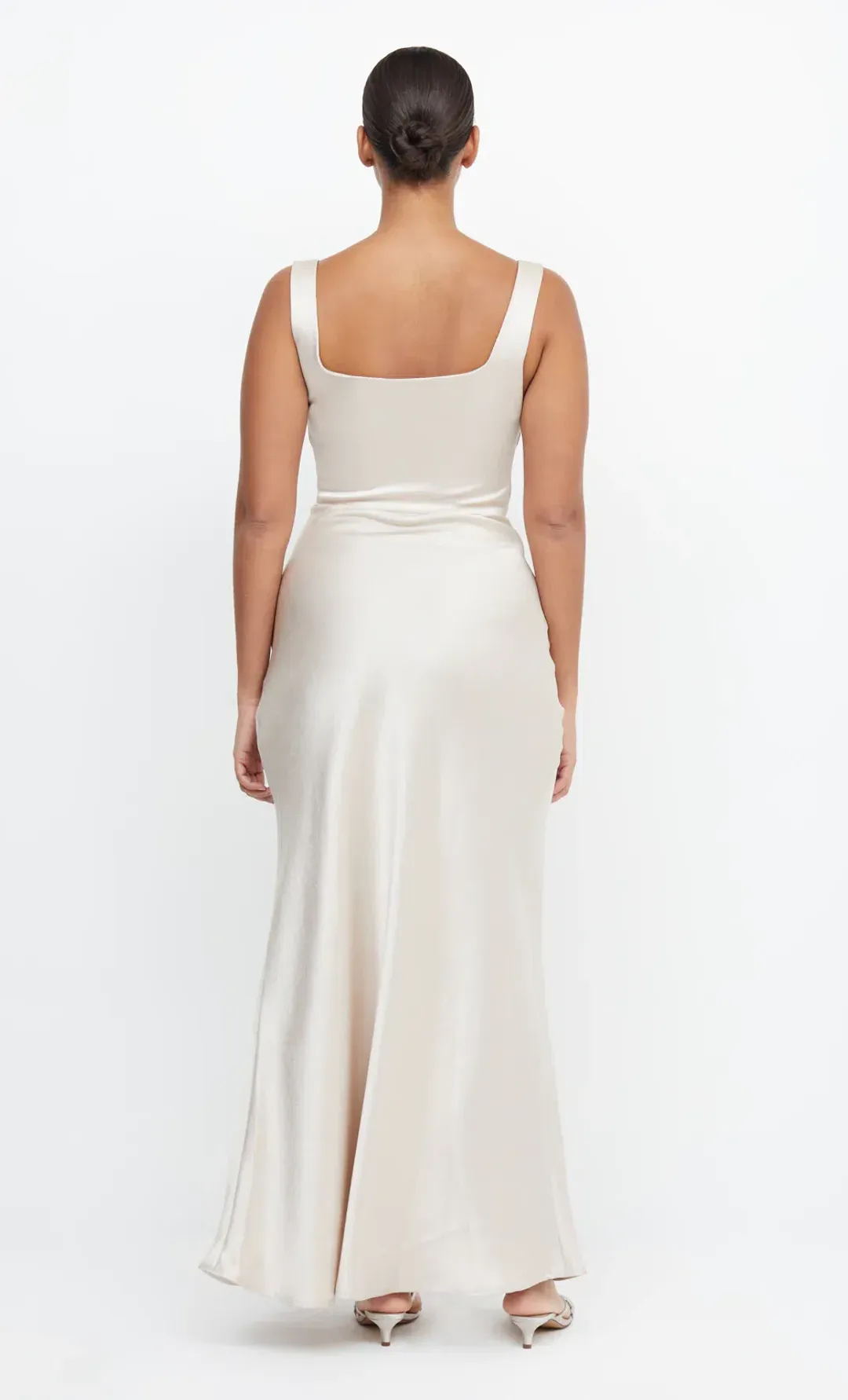 Bec & Bridge The Dreamer Square Neck Dress in Sand Size 6 for rent on The Volte - main image