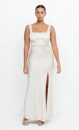 Bec & Bridge The Dreamer Square Neck Dress in Sand Size 8 / S for rent on The Volte - image 1