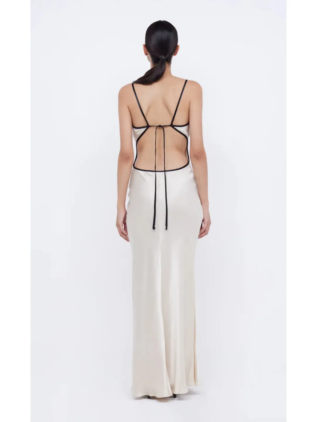 Bec & Bridge Cedar City Maxi Dress Sand/Black Size AU 6  for rent on The Volte - main image