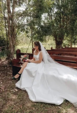 Arietta Australia Maddie Mikado Wedding Gown Size 8 for rent on The Volte - image 5