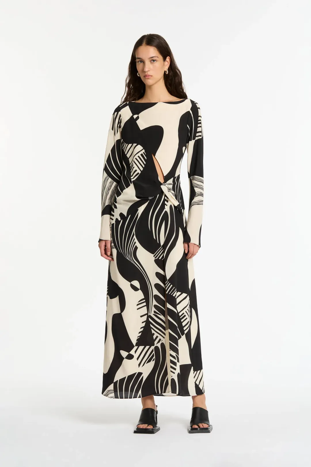 Sir the Label Realisme Twist Maxi Dress Print Size 0 / Au 6 for rent on The Volte - main image