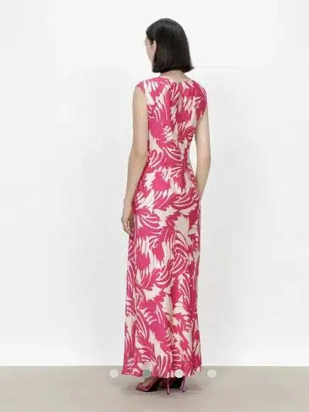 Veronika Maine Pink Maxi Dress Pink Size AU 8 for rent on The Volte - main image