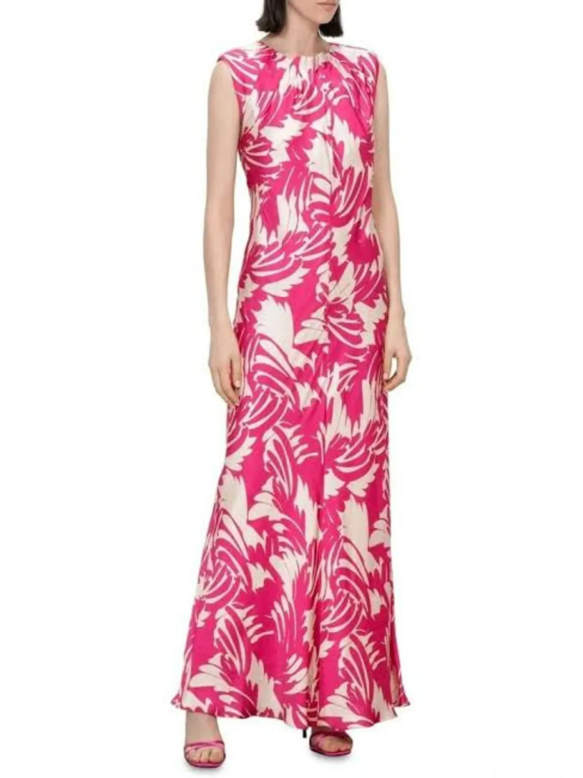 Veronika Maine Pink Maxi Dress Pink Size AU 8 for rent on The Volte - main image