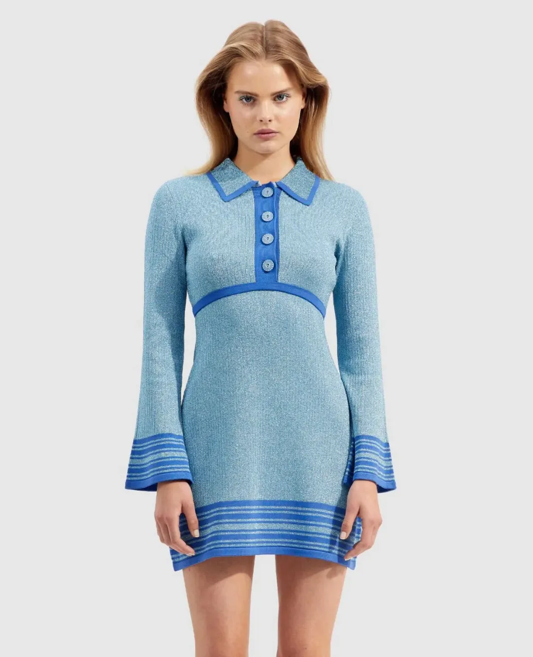 Alice McCall Under Water Mini Dress Blue Size 10 for rent on The Volte - main image
