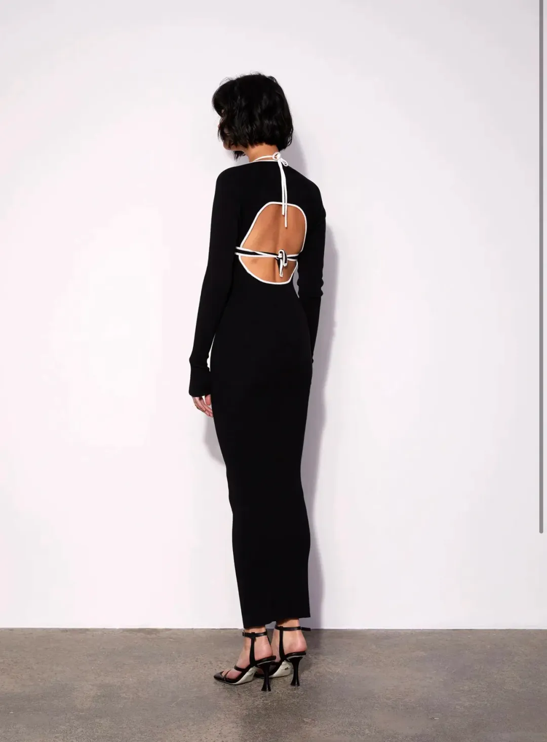 Wynn Hamlyn Palm Maxi Dress Black Size S/AU 8 for rent on The Volte - main image