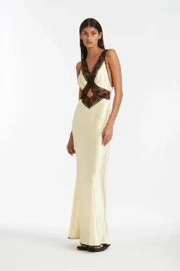 Sir The Label Aries Cut Out Gown Yellow Size 8 for rent on The Volte - image 1