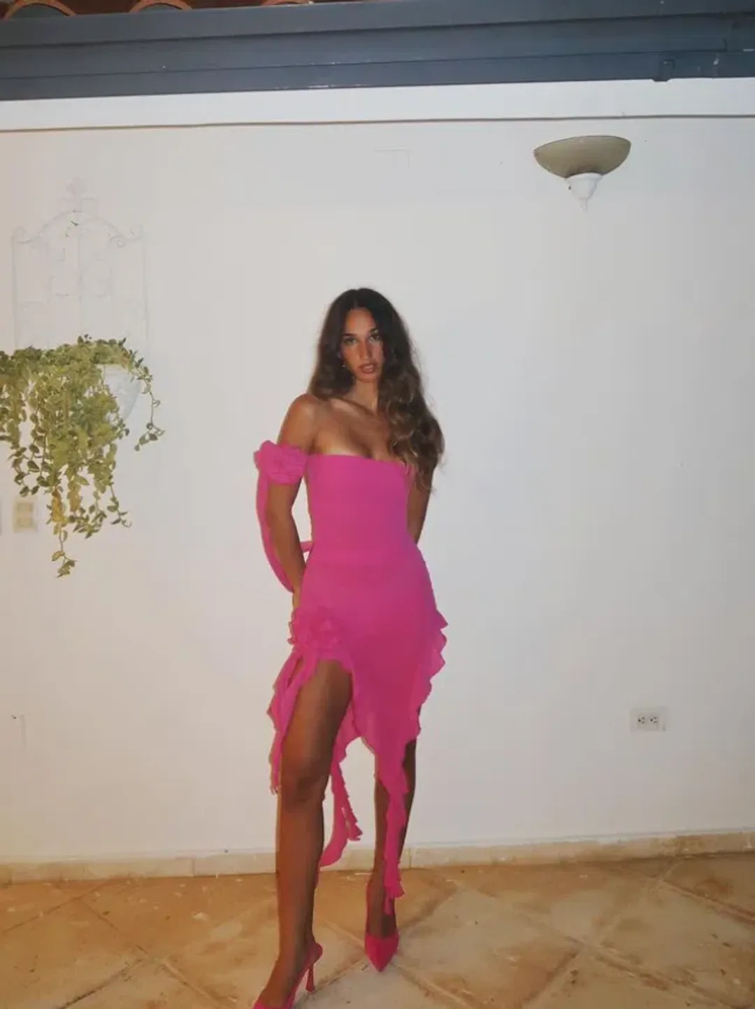 Fanci Club The Crime Dress Hot Pink Size XS/Au 6 for rent on The Volte - main image