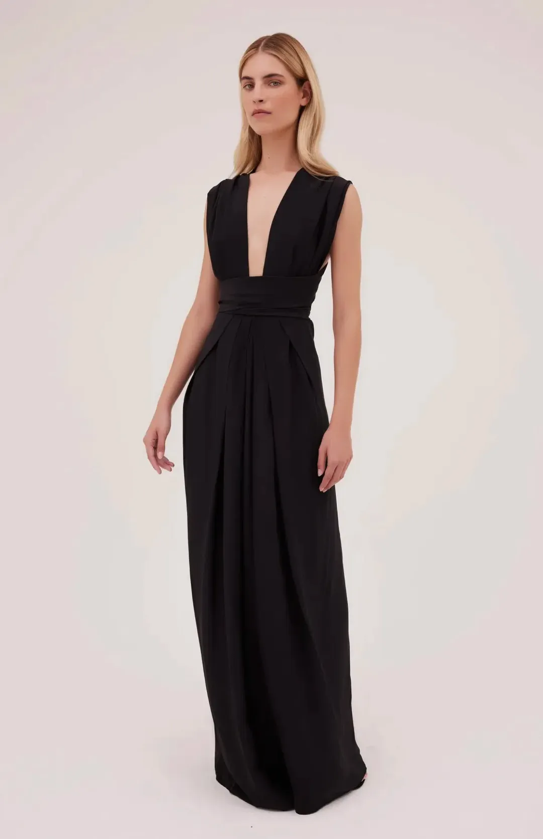 Bianca Spender Black Silk CDC Ascendant Gown Black Size 8 for rent on The Volte - main image