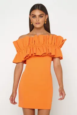 Mossman The Curious Mini Dress Orange Size 10 for rent on The Volte - image 2