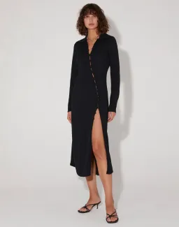 Hansen & Gretel Chandler Knit Midi Dress Black Size XS / Au 6 for rent on The Volte - image 1