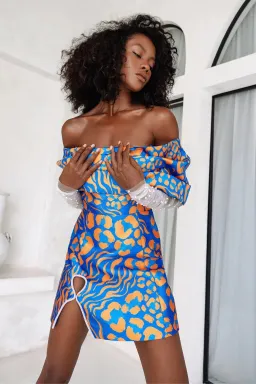Eliya The Label Lola Mini Dress Print Size 8 for rent on The Volte - image 3