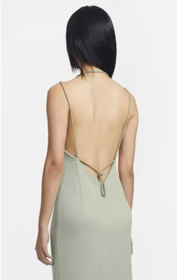 Dion Lee Macrame Slip Dress Green Size 4 for rent on The Volte - image 3