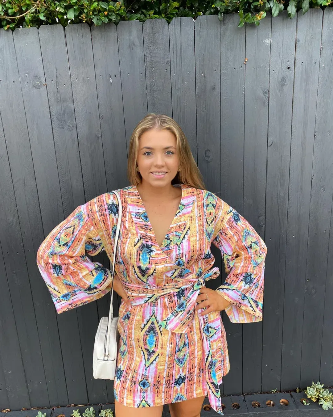 Coco Willow Kenya Aztex Dress Multi Print Size 8 for rent on The Volte - main image