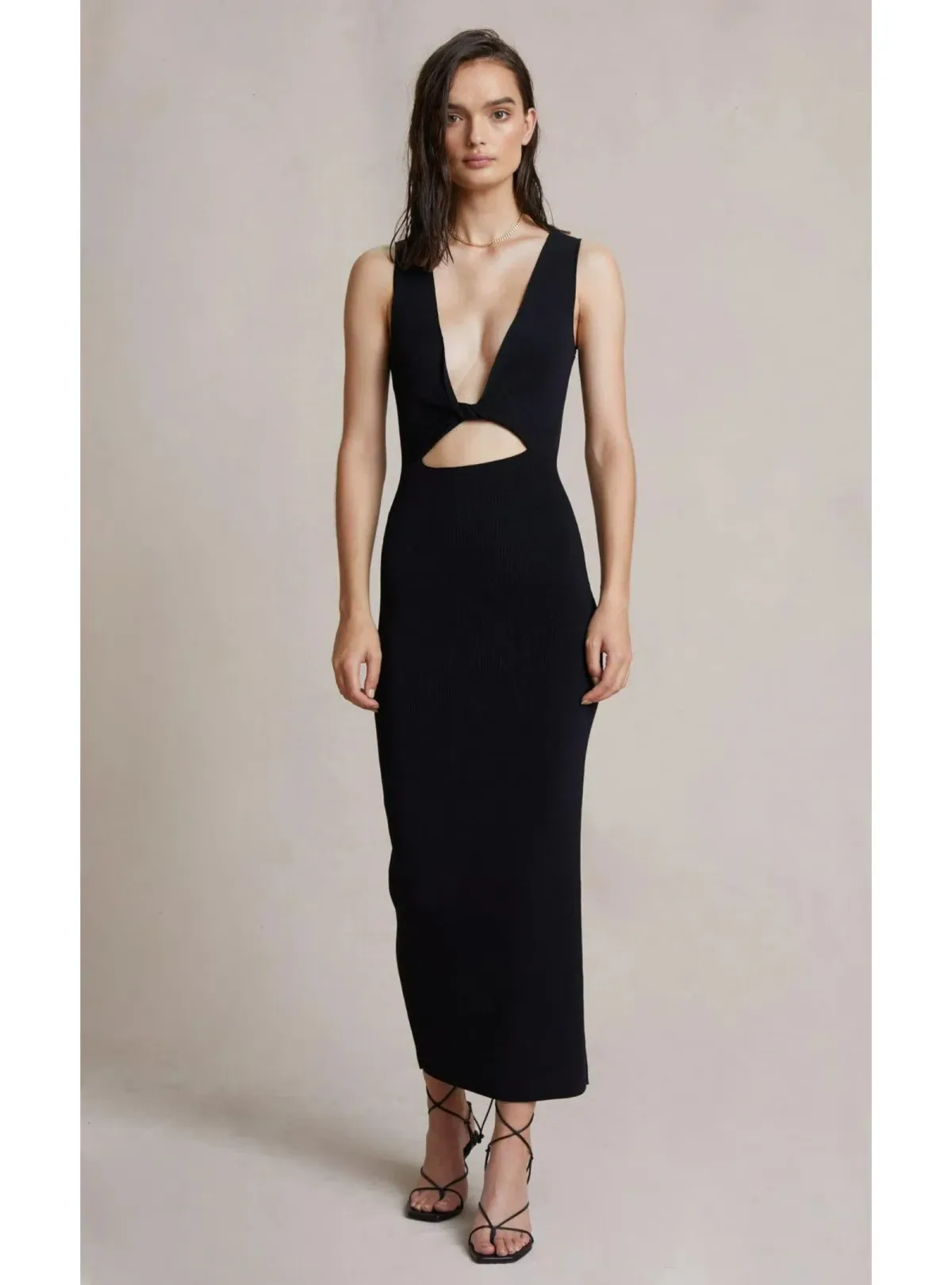 Bec & Bridge Sorbet Summer Midi Dress Black Size AU 8 for rent on The Volte - main image