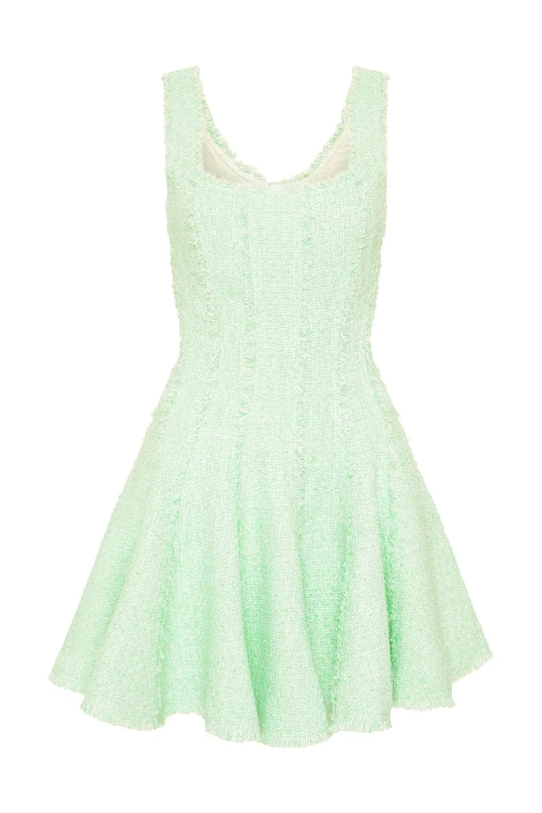 Aje Anais Boucle Mini Dress Peppermint Green Size 6 for rent on The Volte - main image