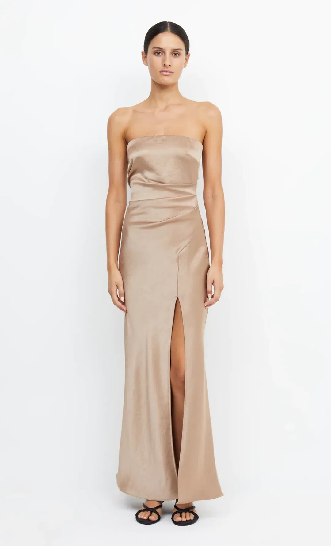 Bec & Bridge The Dreamer Strapless Dress Golden Size 12 for rent on The Volte - main image