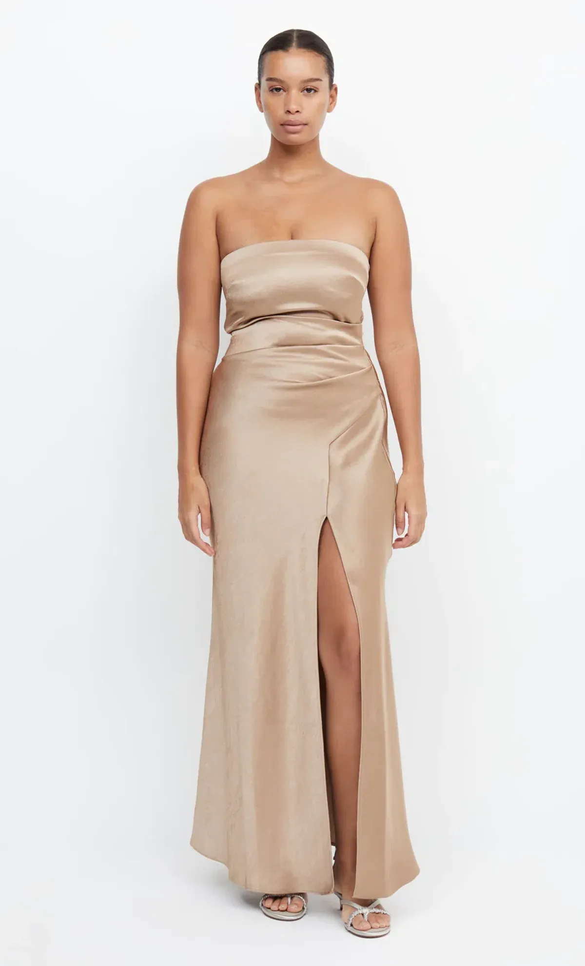 Bec & Bridge The Dreamer Strapless Dress Golden Size 12 for rent on The Volte - main image