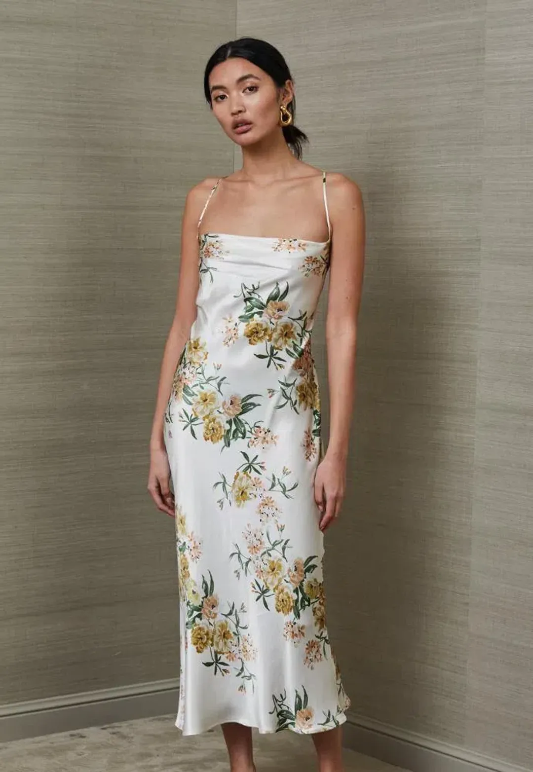 Bec & Bridge Louella Midi Dress Floral Size 6 for rent on The Volte - main image