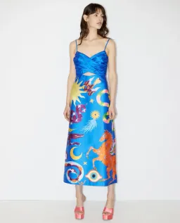 Alemais Guardian Midi Dress Blue Size 6 / XS for rent on The Volte - image 1
