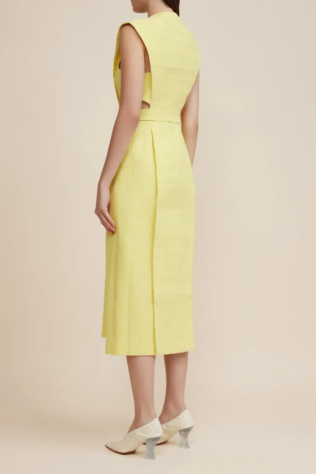 Acler Shefford Dress Yellow Size 8 for rent on The Volte - main image