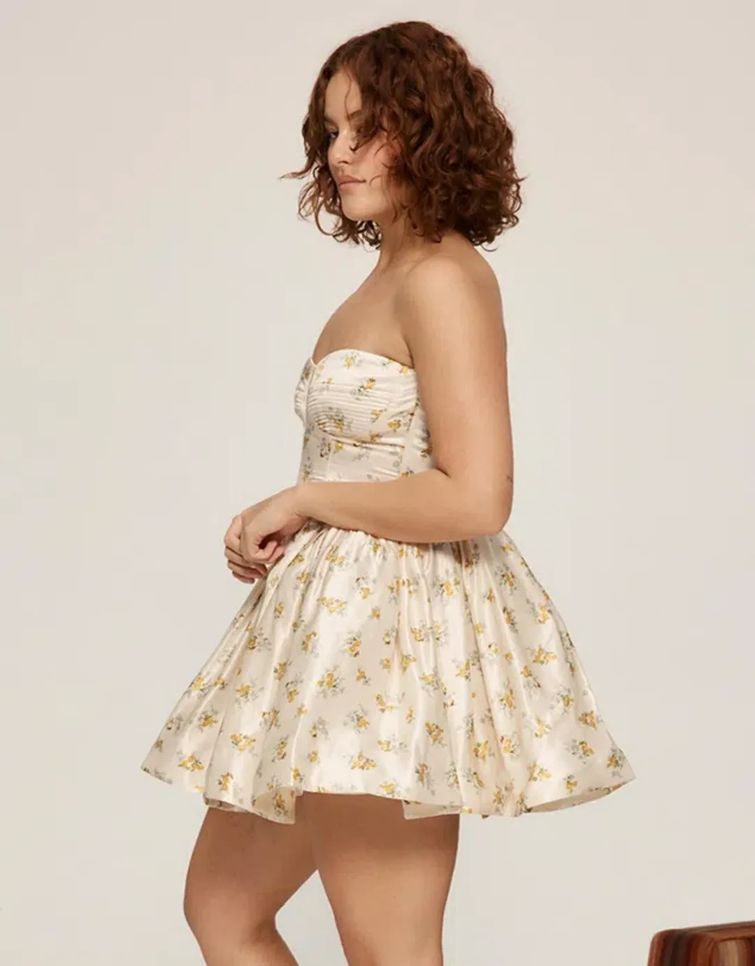 Alemais Bea Corset Mini Dress In Ivory Ladies Size 14  for rent on The Volte - main image