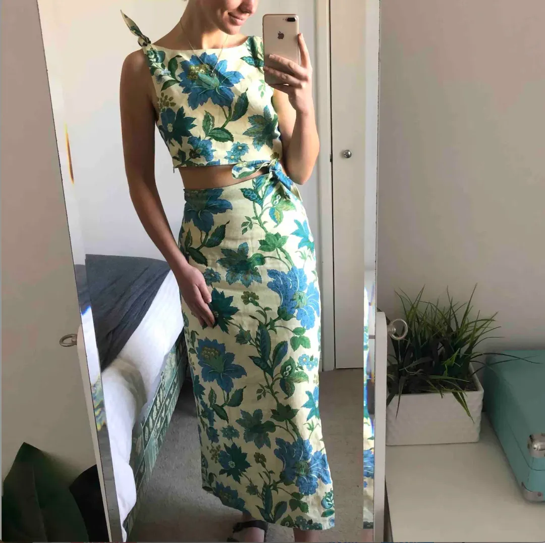 Sir the Label Alexandre Knot Maxi Dress Floral Size 1 / AU 8 for rent on The Volte - main image