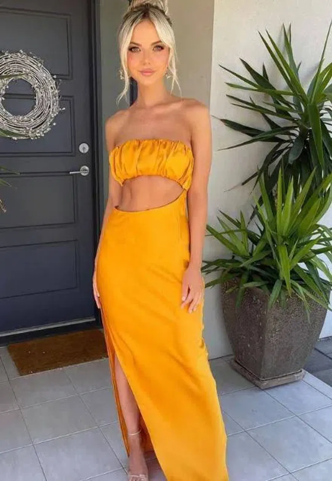 Lexi the Label Talia Dress in Honey Size 8 for rent on The Volte - main image
