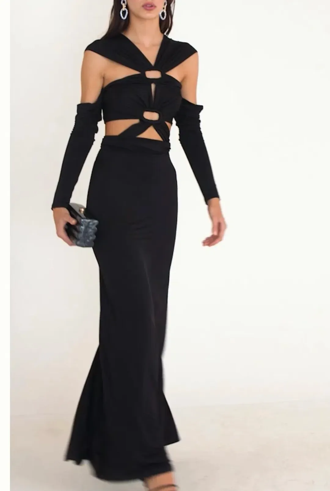 Cult Gaia Marisol Gown Black Size 6 for rent on The Volte - main image