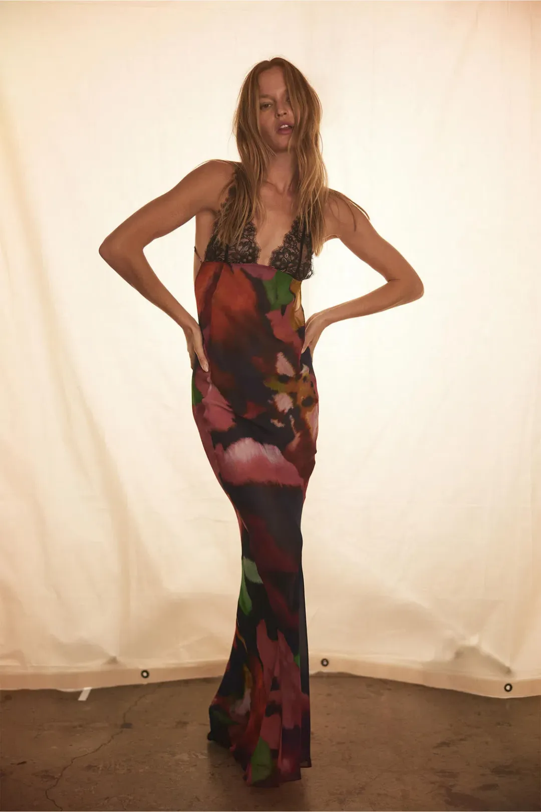 Rat & Boa Paola Floral Slip Dress Floral Size XXS/Au 6  for rent on The Volte - main image