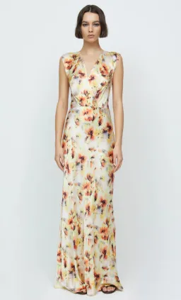 Bec & Bridge Sunset Floral Wrap Maxi Dress Size 10 for rent on The Volte - image 2