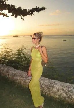 Asta Resort Natalia Dress Chartreuse Size XS / AU 6 for rent on The Volte - image 2
