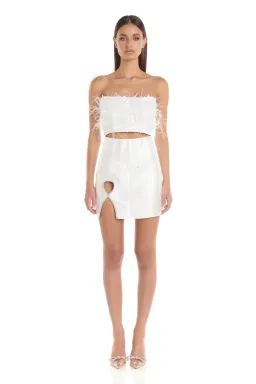 Eliya The Label Heather Top White Size 8  for rent on The Volte - image 1