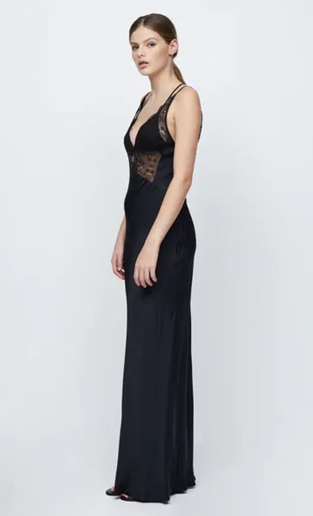Bec & Bridge Lucille Lace Maxi Dress Black Size 12 for rent on The Volte - main image
