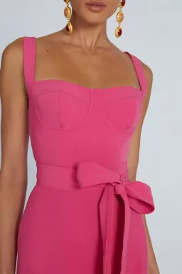 By Johnny Ora Midi Dress Pink Size 10 for rent on The Volte - image 2