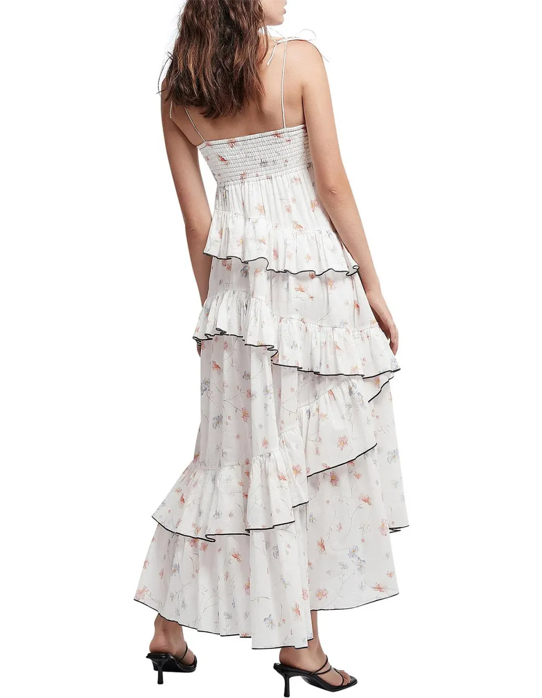 Aje Armeria High-Low Midi Dress Floral Size AU 10 for rent on The Volte - main image