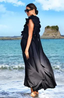 Trelise Cooper Got the Frills for You Dress Black Size L / AU 14 for rent on The Volte - image 2