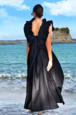 Trelise Cooper Got the Frills for You Dress Black Size L / AU 14 for rent on The Volte - image 3