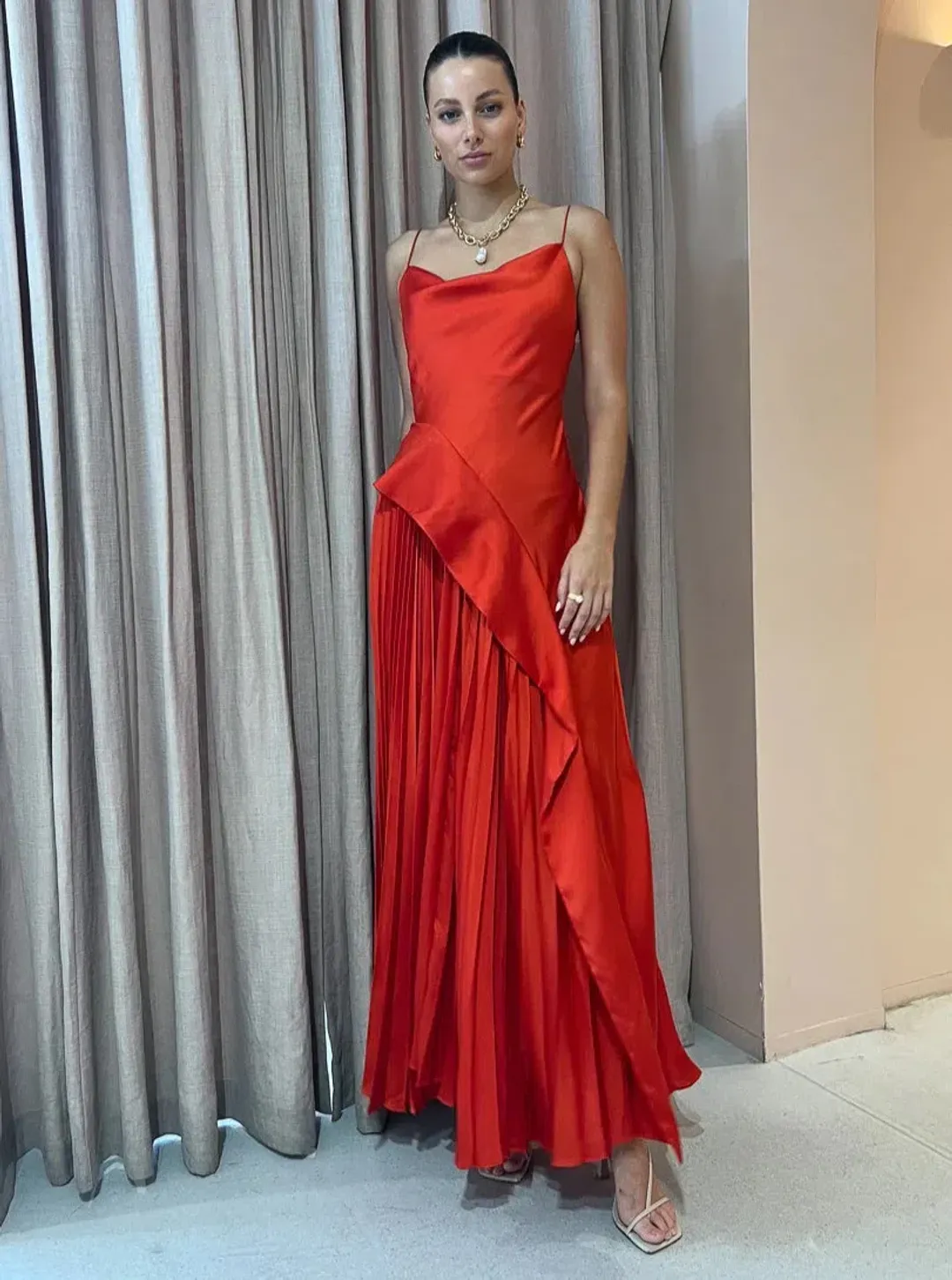 Acler OSullivan Dress in Scarlet Size 10 for rent on The Volte - main image