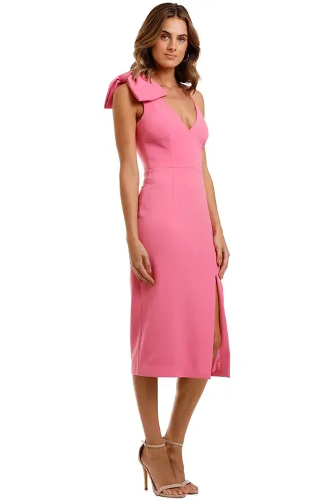 Rebecca Vallance Love Bow Dress Pink Size 6 for rent on The Volte - main image