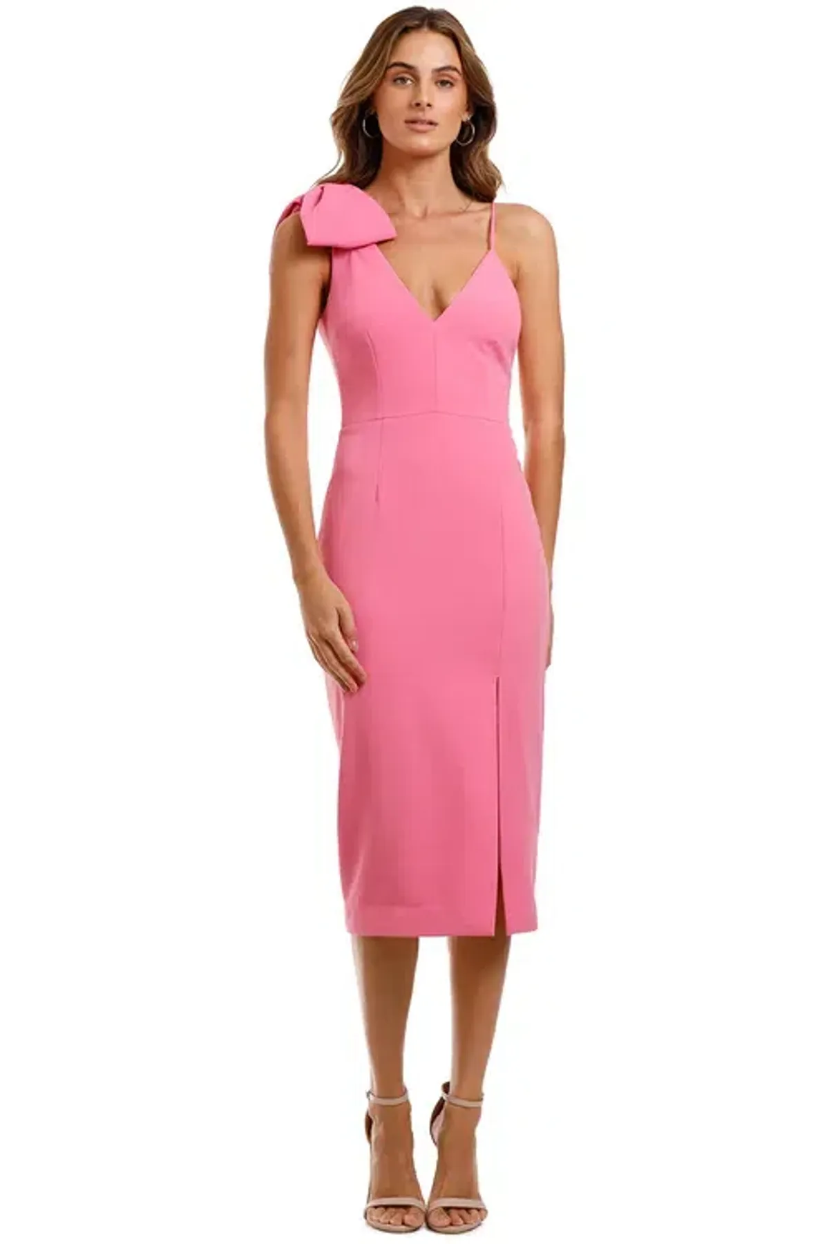 Rebecca Vallance Love Bow Dress Pink Size 6 for rent on The Volte - main image
