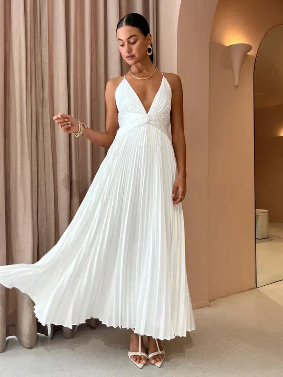 Issy Orla Maxi Dress White Size 6 for rent on The Volte - main image