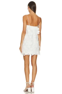 Zimmermann Raie Lace Flower Mini Dress Ivory Size 0 / AU 8 for rent on The Volte - image 3