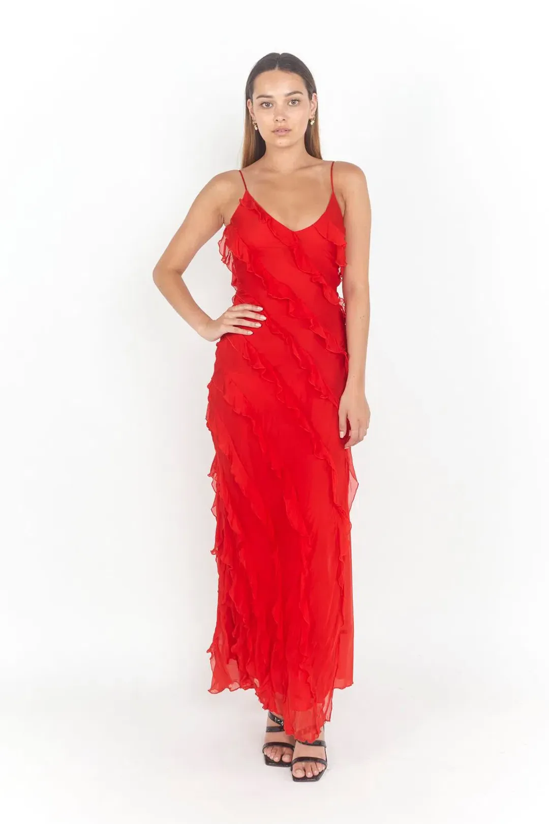 Rat & Boa Cecelia Dress Red Size XS / AU 6 for rent on The Volte - main image