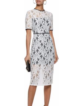 Alexis Remi cutout Guipure lace midi dress Size 8 for rent on The Volte - image 1