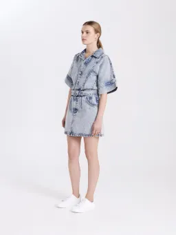 Ena Pelly 90's Wash Denim Dress Blue Size AU 12 for rent on The Volte - image 1