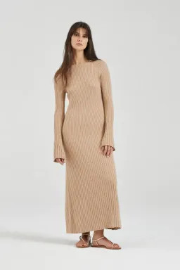 Friends With Frank The Thea Cleo Dress Caramel Size S / AU 8 for rent on The Volte - image 1